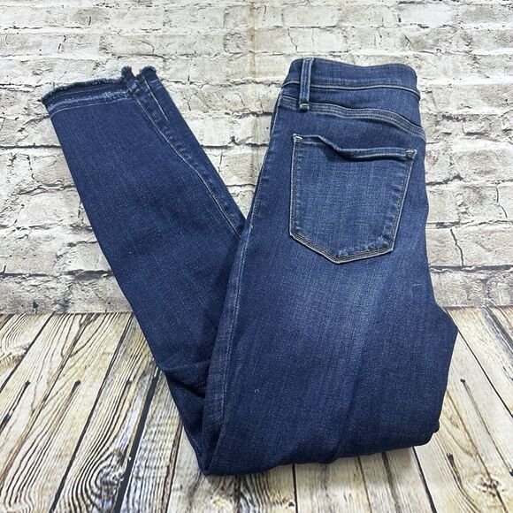 Abercrombie & Fitch Jeans Womens 0R/25‎ Blue Simone High-rise Ankle Distressed - Picture 10 of 14